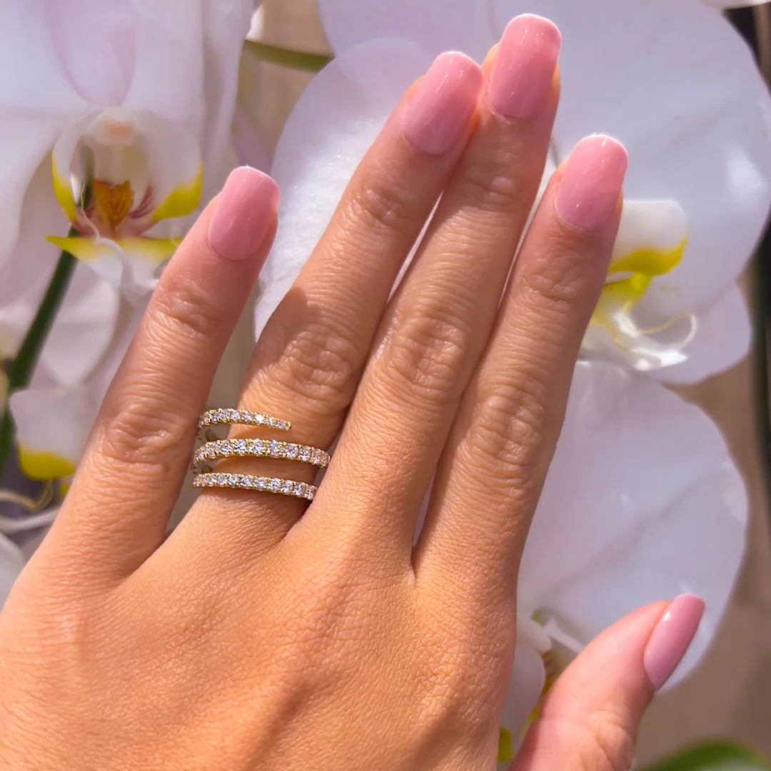 Spiral Diamond Ring - Image 2