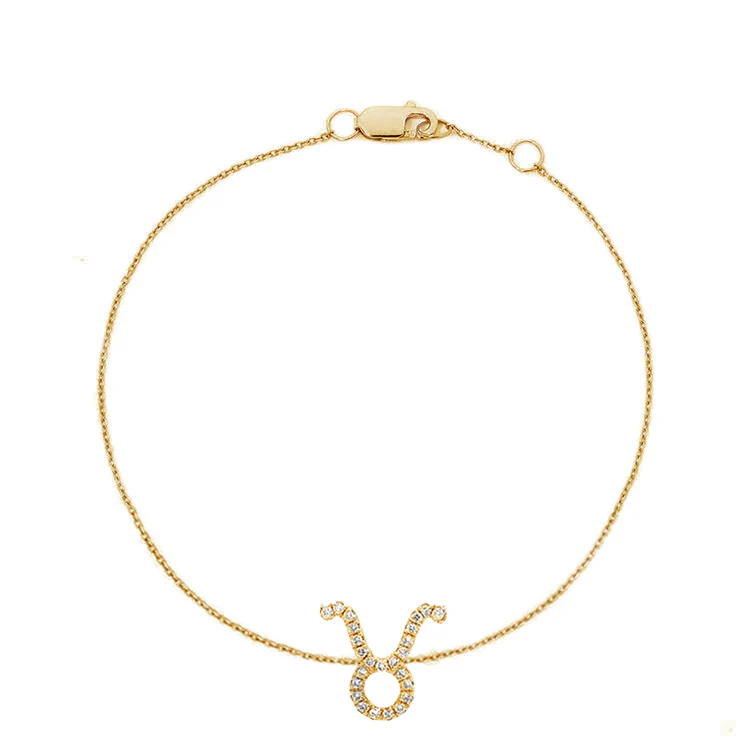 Taurus Diamond Zodiac Bracelet