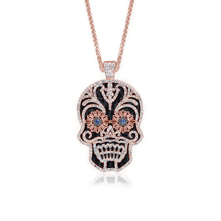 The Calavera Sugar Skull Necklace - Image 2