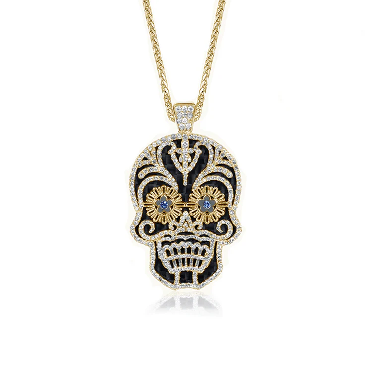 The Calavera Sugar Skull Necklace - Image 3