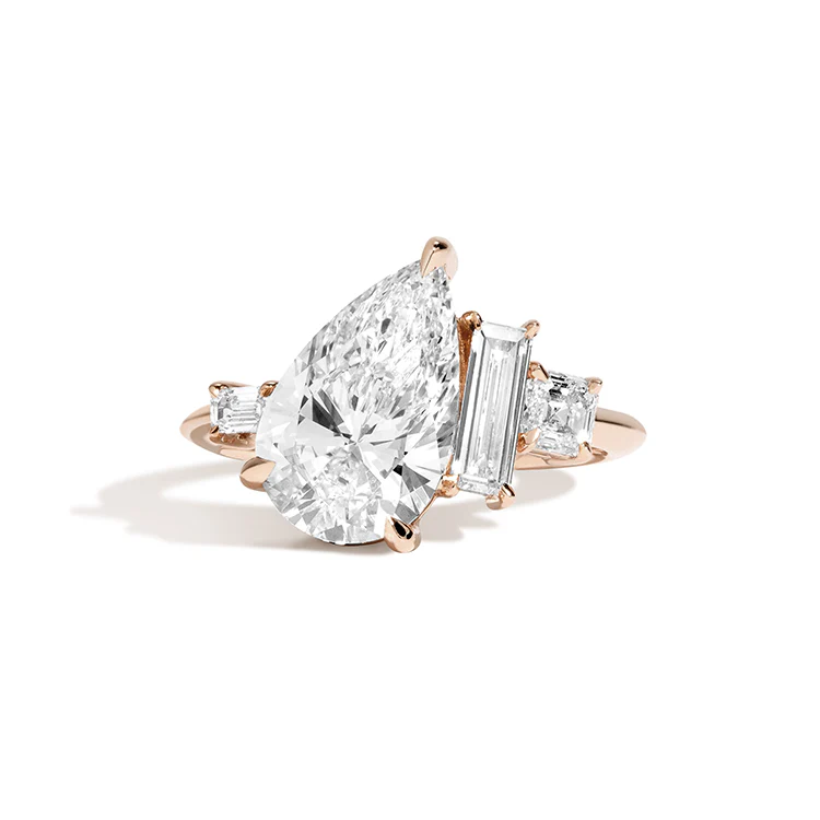 The Pear Quartet Ring