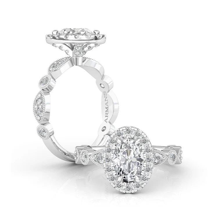 The Queen Oval Engagement Ring