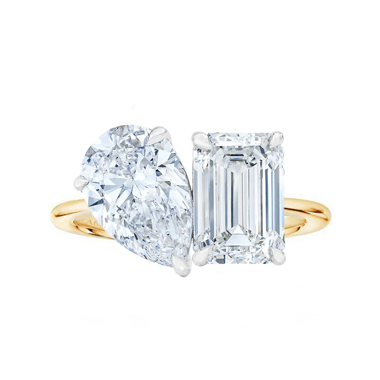 The Tango Two Stone Engagement Ring