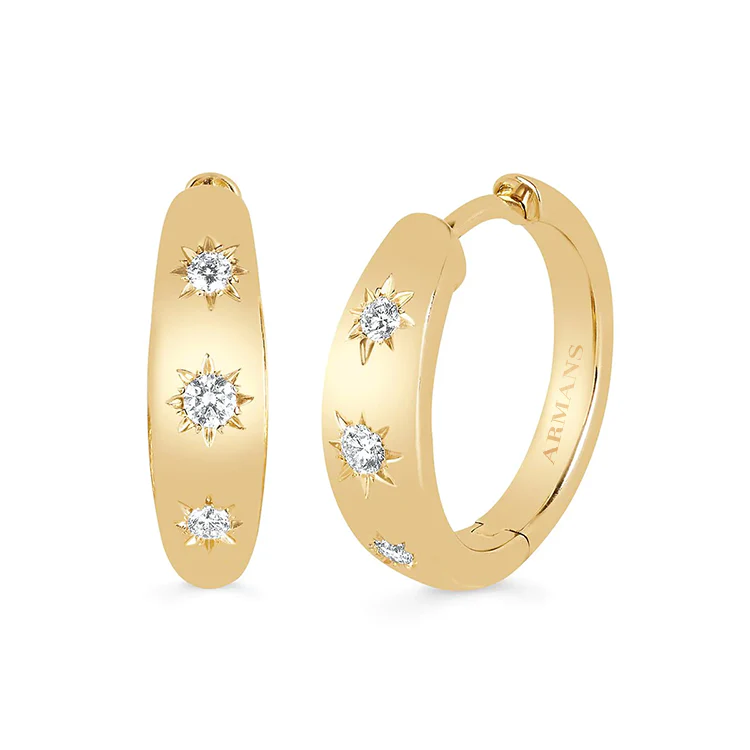Tristar Diamond Hoops