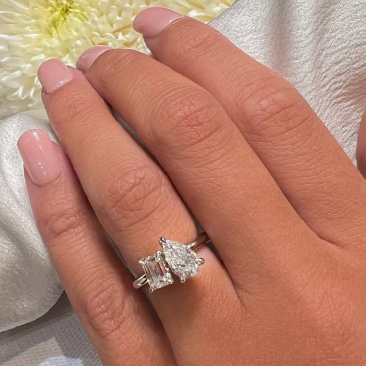 Twice The Ice Two Stone Engagement Ring - Image 2