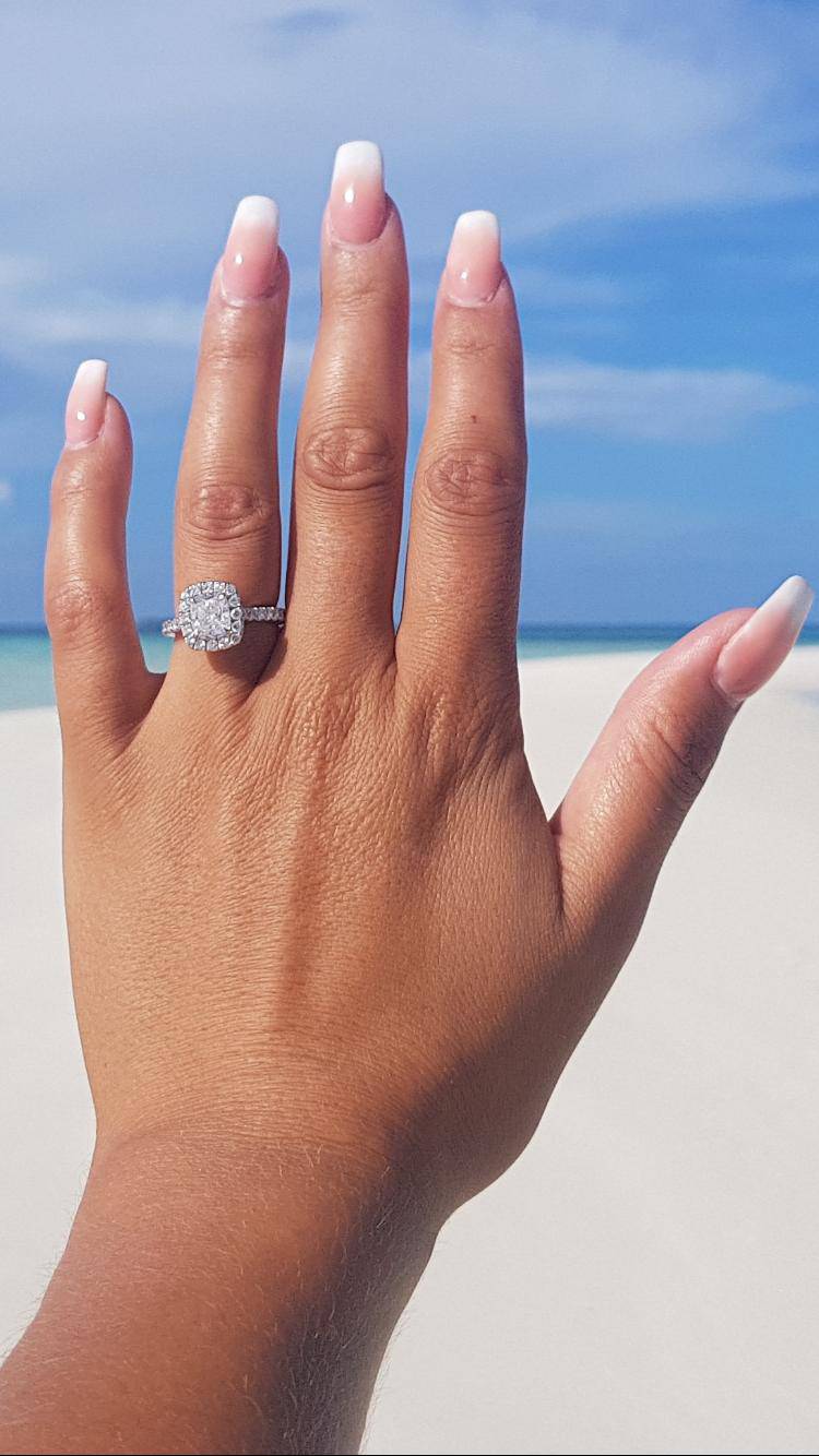 Valeria Cushion Lab Grown Engagement Ring - Image 3
