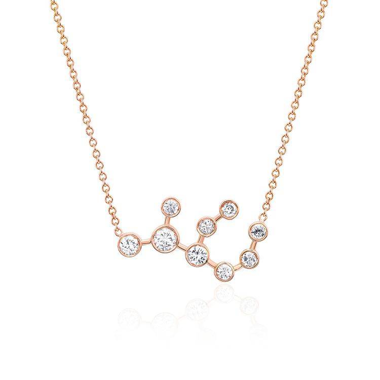 Virgo Diamond Constellation Necklace - Image 2