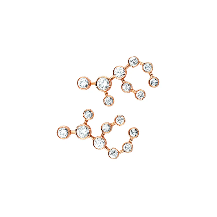 Virgo Diamond Constellation Studs - Image 3