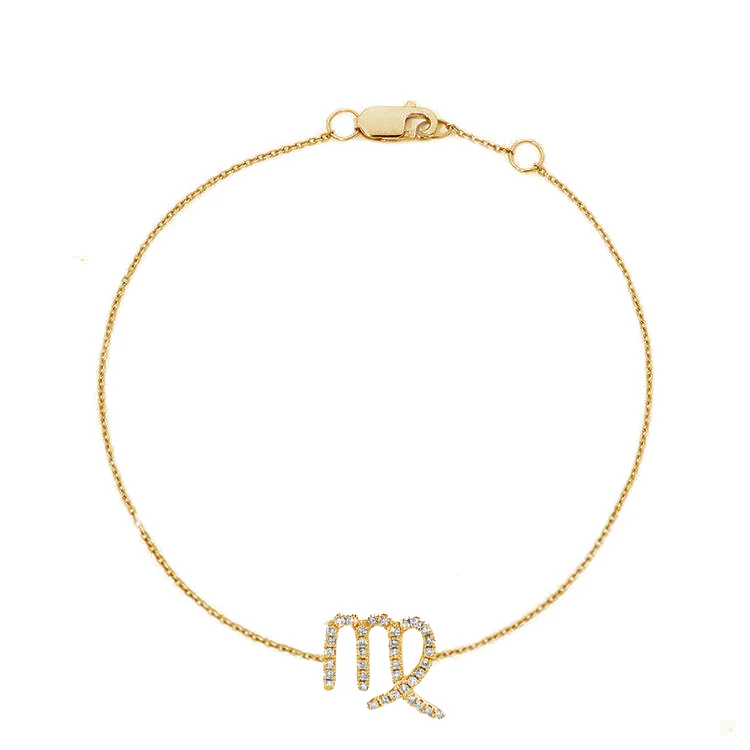 Virgo Diamond Zodiac Bracelet