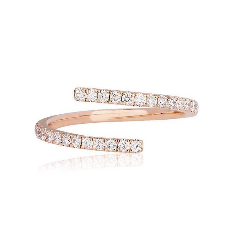 Wave Lab Grown Diamond Ring - Image 3