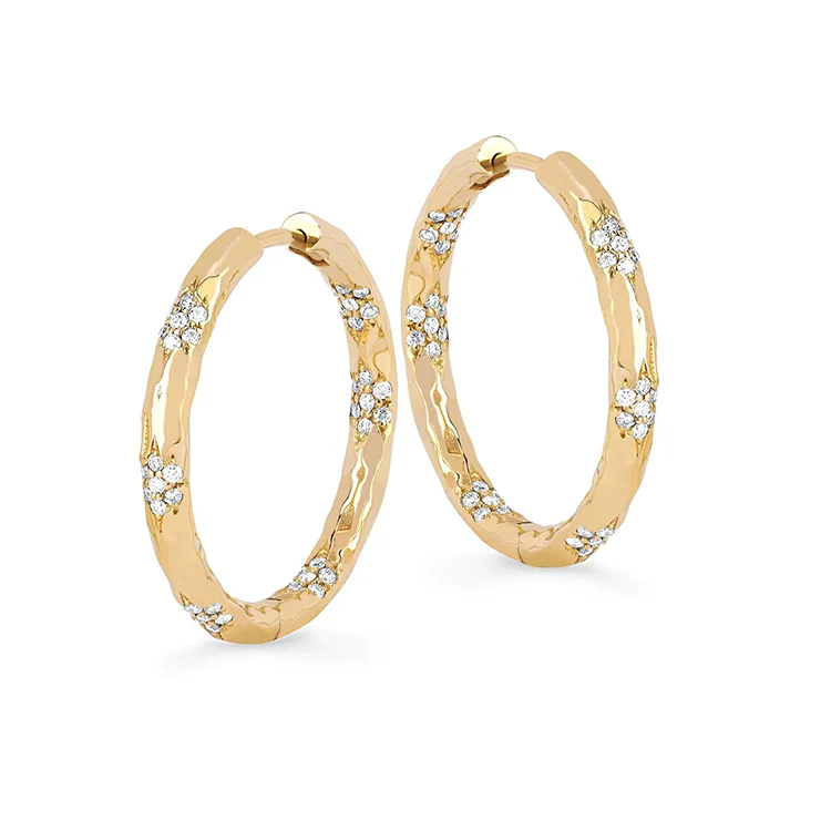 Zuhri Diamond Cluster Hoops